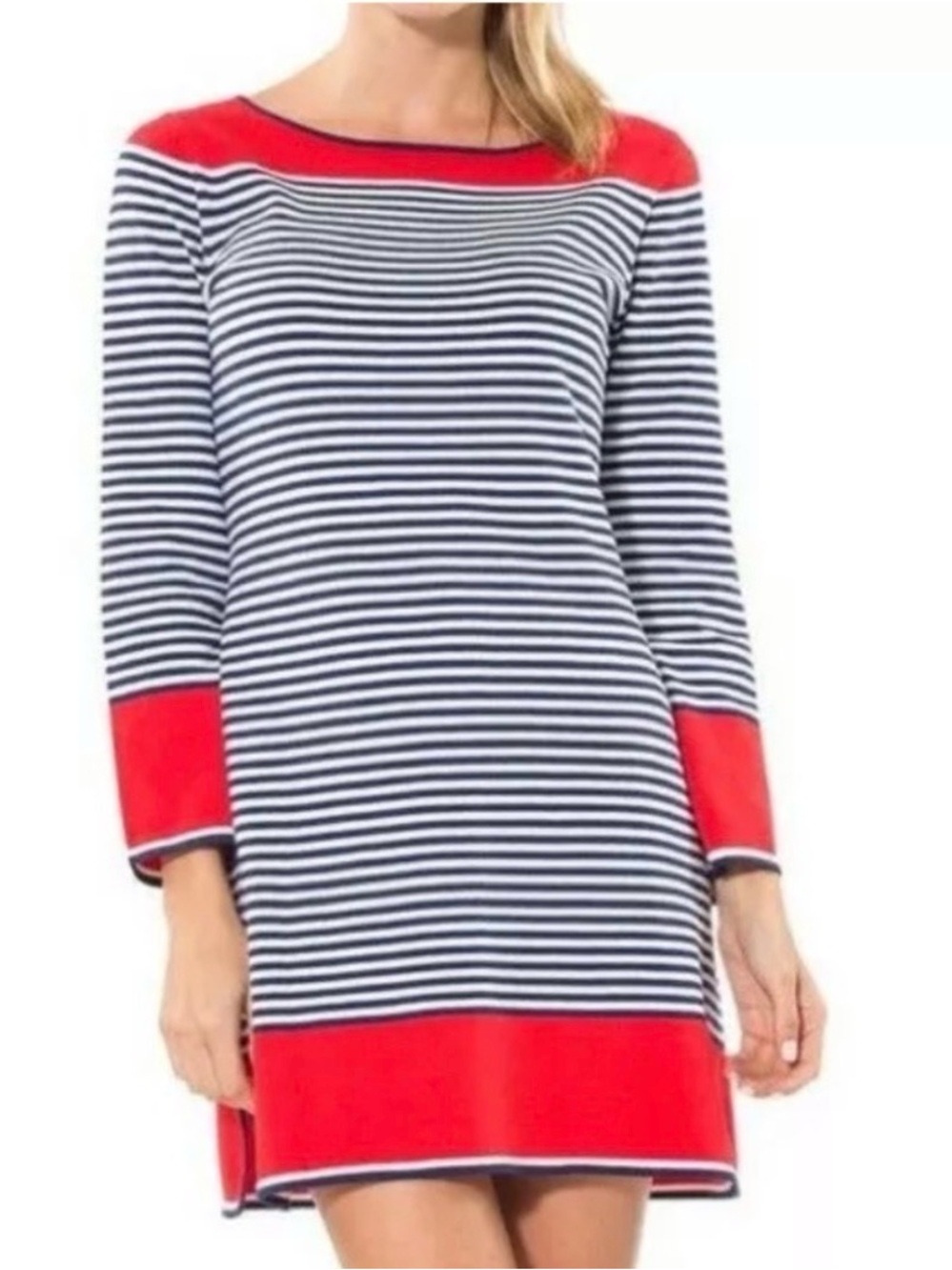 STS SAIL To SABLE Cotton Knit Dress Red White & Blue